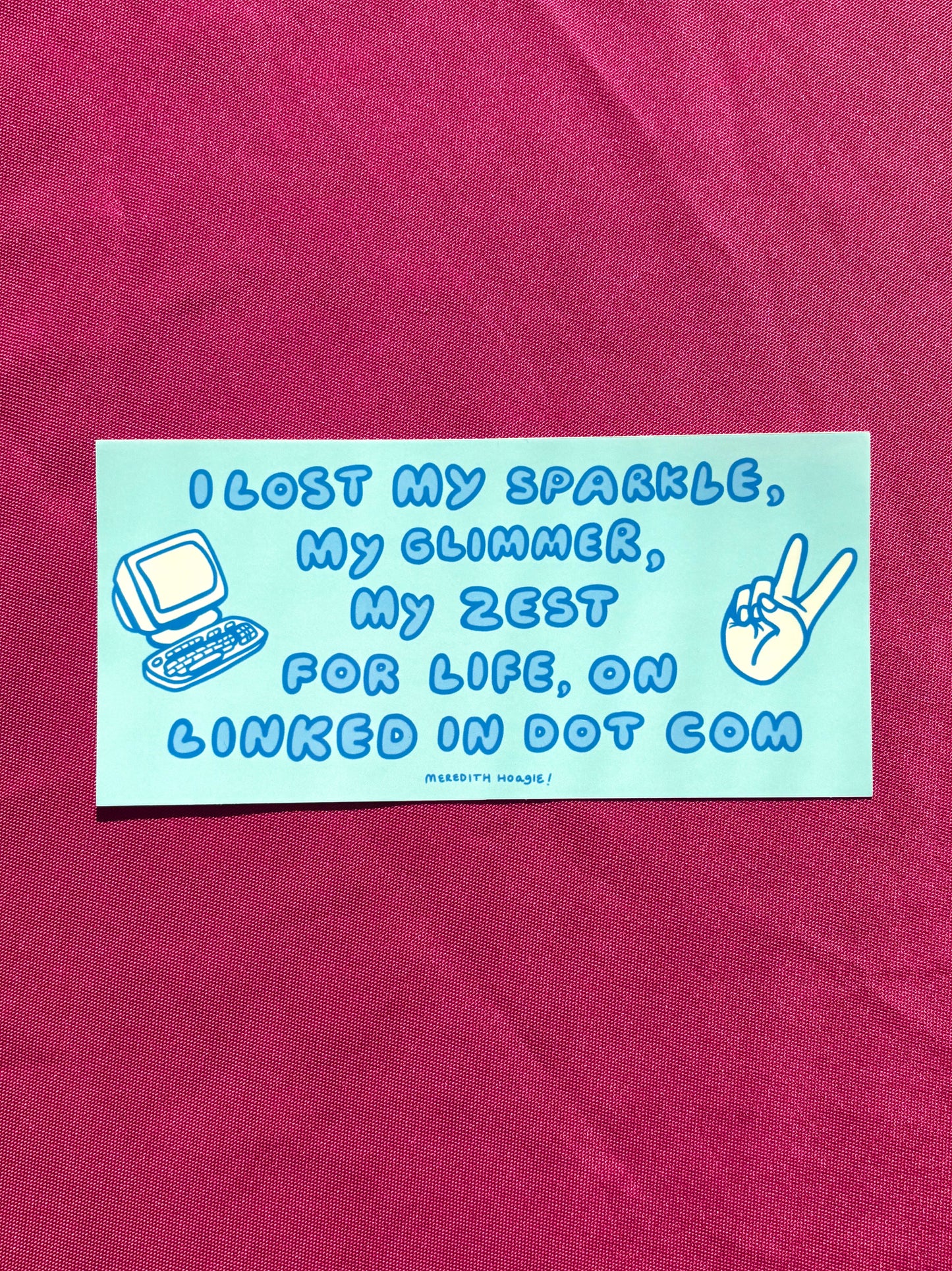 Funny LinkedIn Dot Com Sticker