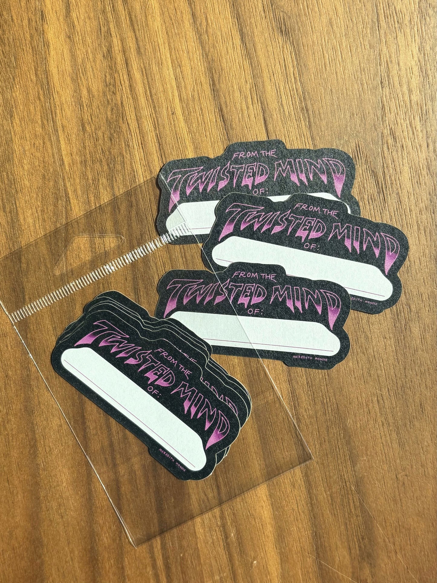 "Twisted Mind" Stuff Labels (5-pack)