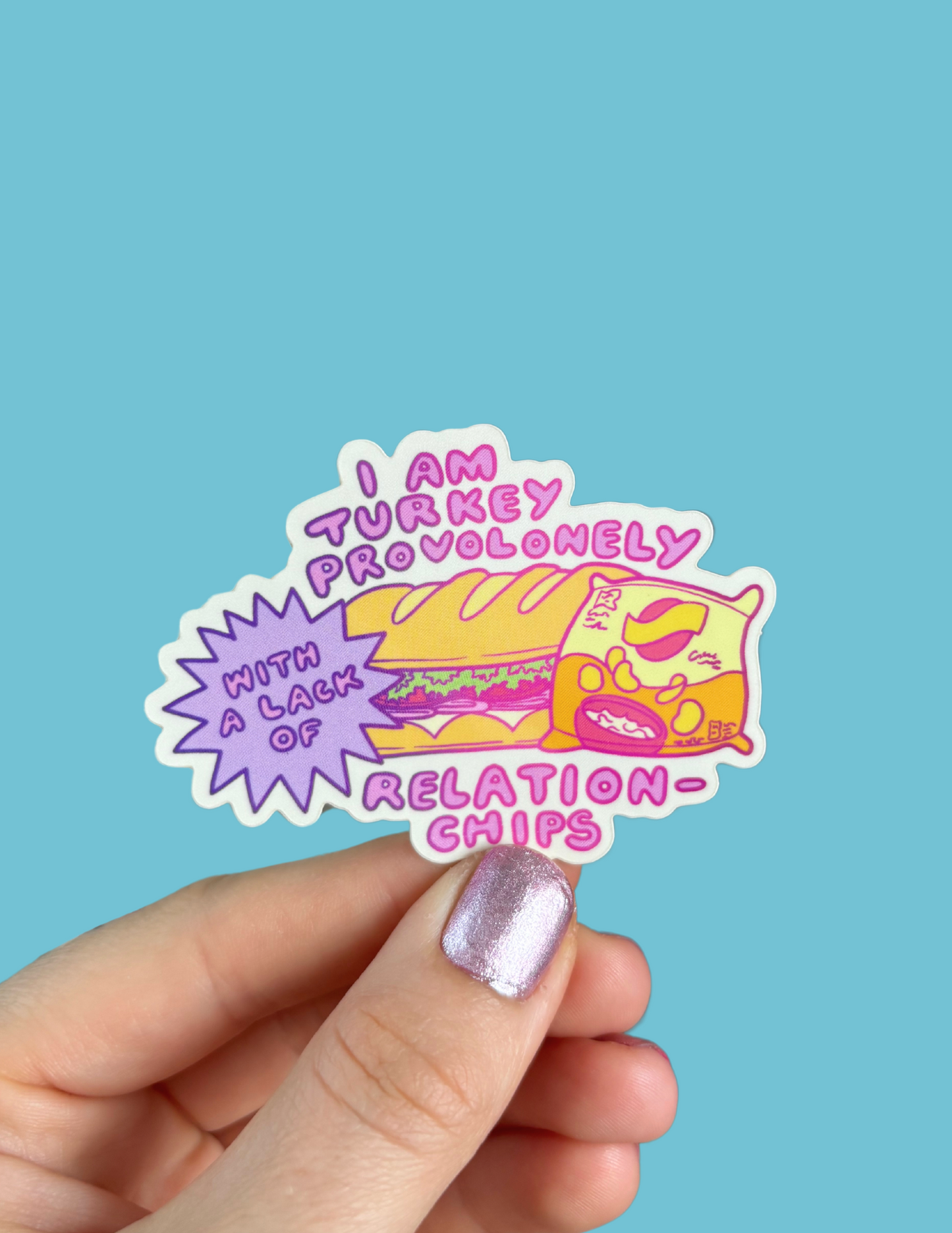 Turkey Provolonely Die Cut Sticker