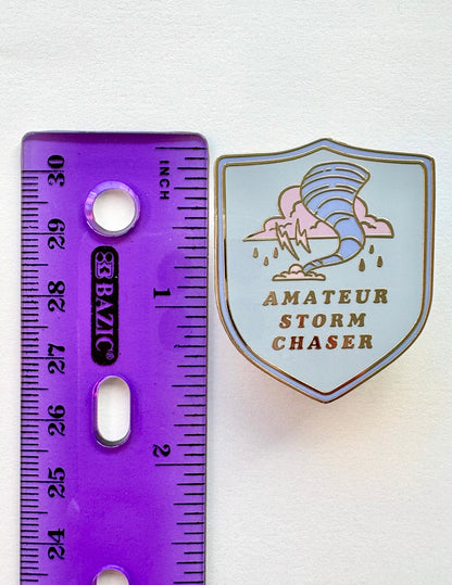 Amateur Storm Chaser Hard Enamel Pin