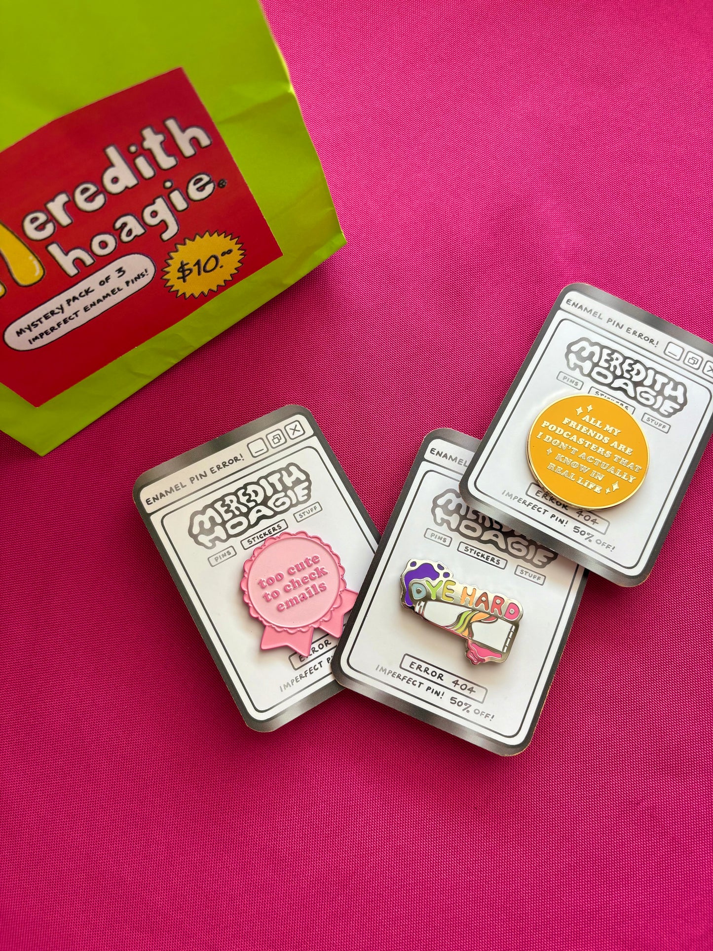 Mystery Bags: Pack of 3 Imperfect Pins