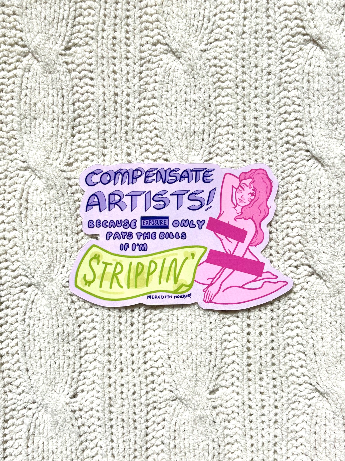 Compensate Artists Sticker