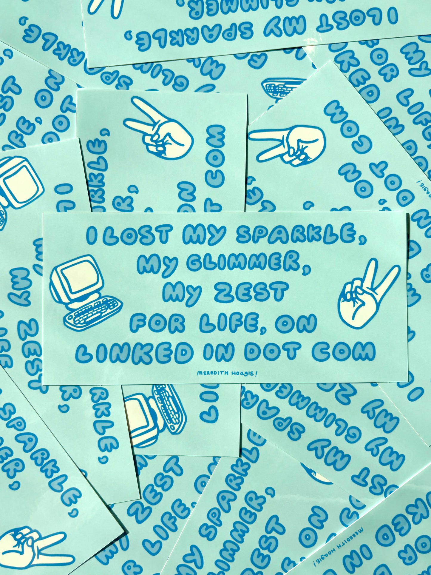 Funny LinkedIn Dot Com Sticker