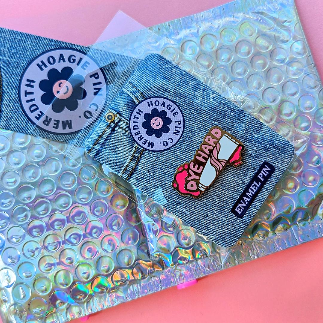 Dye Hard Enamel Pin – Cute Pink Kawaii Enamel Pin for Fun Hair Dye Lovers, Hair Dressers, Cosplayers, and Punk Style Enthusiasts