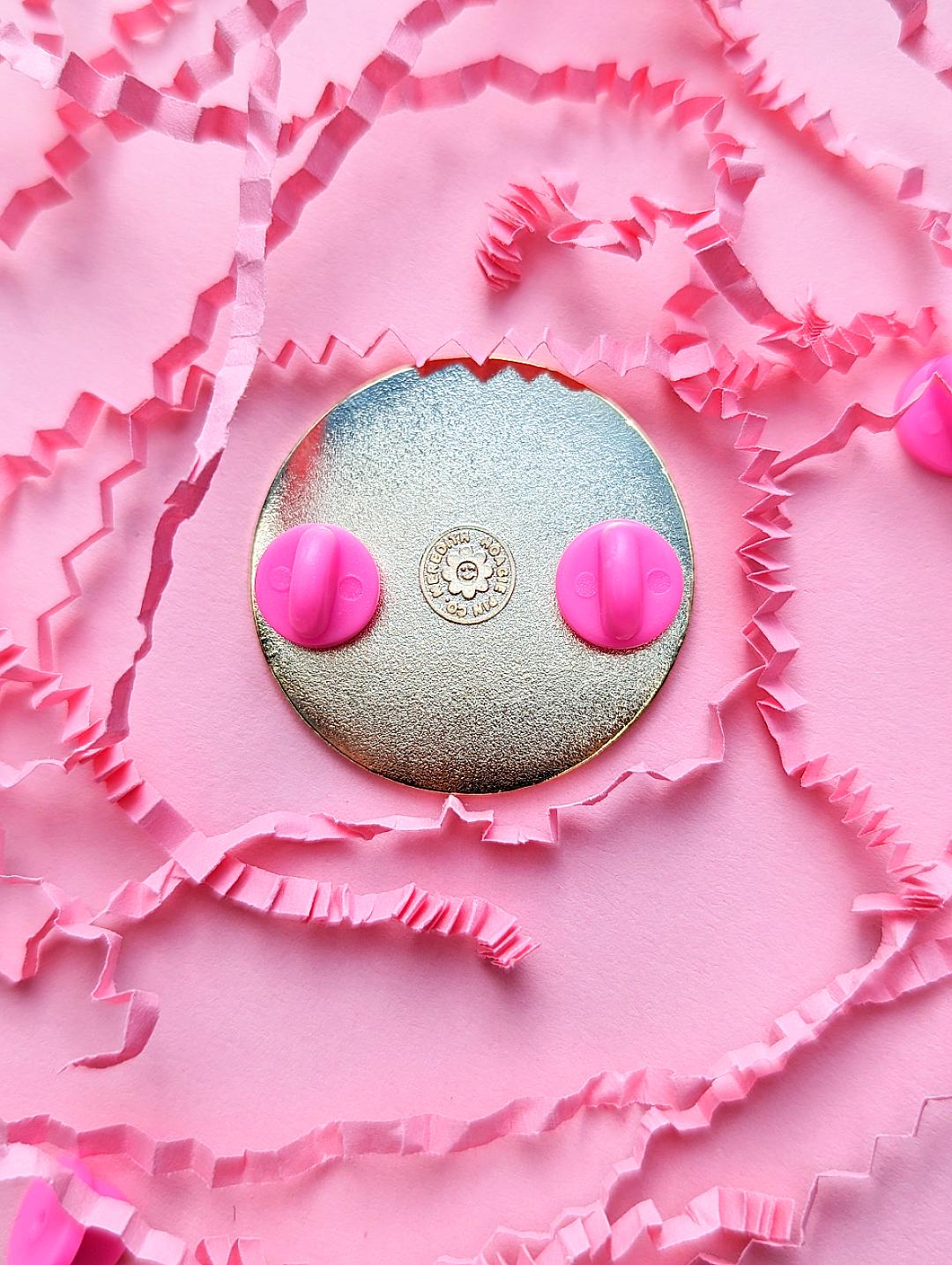 All My Friends Are YouTubers Enamel Pin - Funny Internet Pin Gift with a Cute Pastel Kawaii Aesthetic for People in Parasocial Relationships