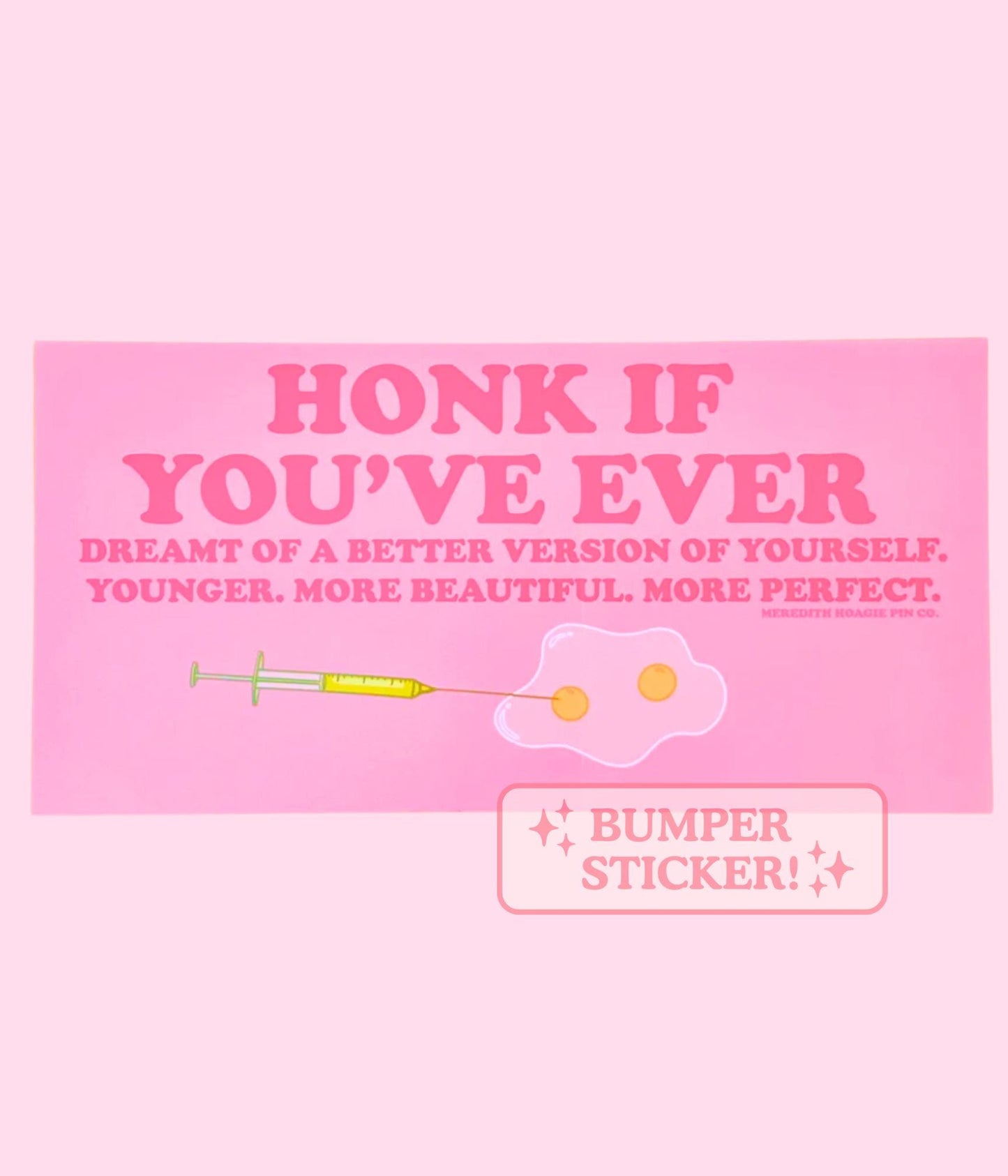 The Substance-Inspired Vinyl Bumper Sticker – Engaging Funny Car Decal with Witty, Dark Humor for Fans of Body Horror Movies