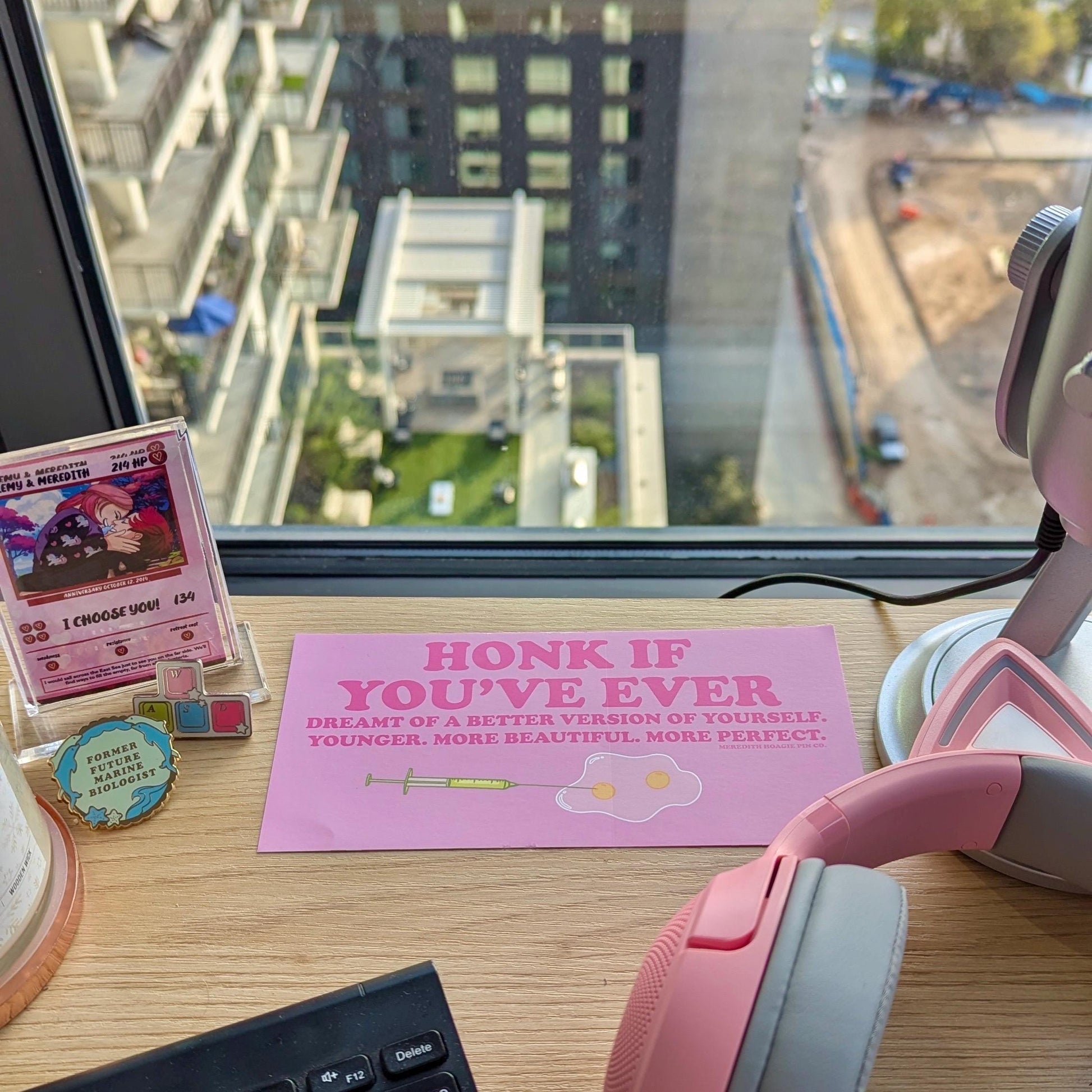 The Substance-Inspired Vinyl Bumper Sticker – Engaging Funny Car Decal with Witty, Dark Humor for Fans of Body Horror Movies