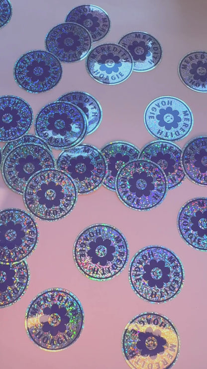 Heavy Is The Head That Wears The Spinny Hat Glitter Holographic Sticker