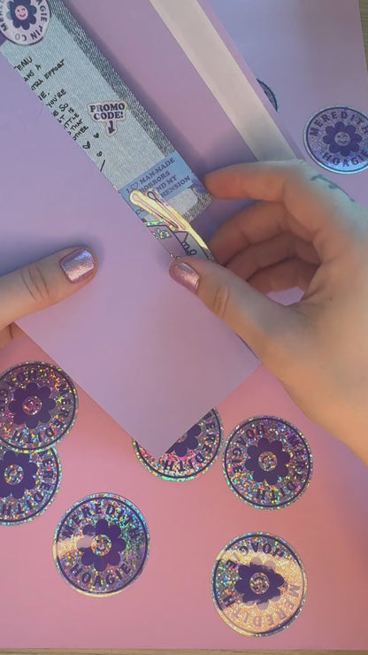 Match My Freak Holographic Glitter Sticker